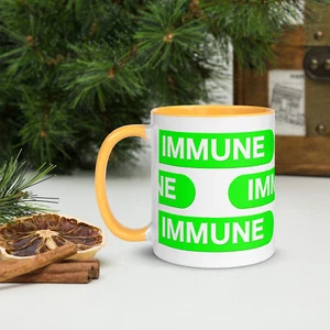 IMMUNE Greenpilled Mug with Color Inside - Picture 1 of 3