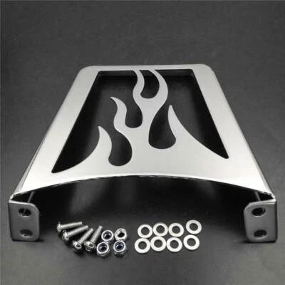 Flame Rear Luggage Rack For 2004-2010 Harley Davidson XL883C XL883R XLH883 CD - Image 1 of 4