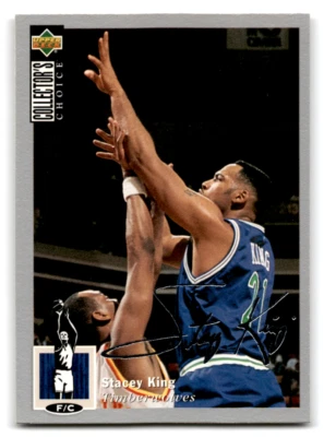 1994-95 Collector's Choice Silver Signature #28 Stacey King NM-MT Timbe ID:72733 - Image 1 of 2