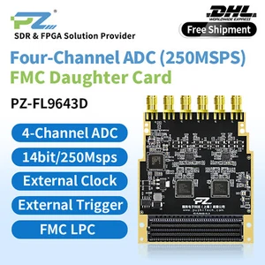 Puzhi PZ-FL9643D FMC Card FPGA Quad High Speed ADC AD9643 14bit 250Msps LPC LVDS - Picture 1 of 7
