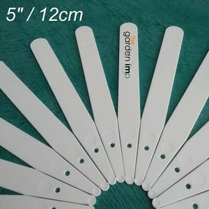 5" weiße Pflanzenetiketten Kunststoff Garten Topf Tablett ID Marker Namensschilder 25 - 1000 - Bild 1 von 7