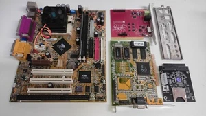 Retro PC Bundle MSDOS GA-6VEM Celeron 533A PicoGUS S3 Trio64V+ SD2IDE SD Card - Afbeelding 1 van 19