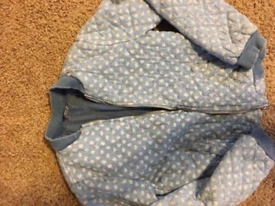 Chaqueta acolchada ZARA KIDS para niñas Jean desgastado  Foto 1 de 4