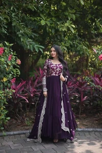 Damenkleid pakistanisch Salwar Kameez fertige Anzüge indisch Hochzeit Party 3-teilig - Bild 1 von 11