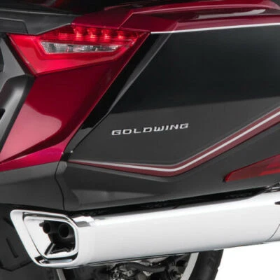 HONDA  SADDLEBAG CHROME EMBLEMS (2) 2018-2023 GOLDWING GL1800 OEM - Image 1 of 4