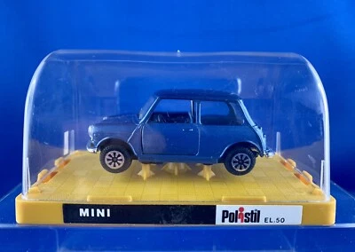 Teca BOX POLISTIL Italy 1:43 EL50 Innocenti MINI Cooper 1300 Metallic Blue ‘77 - Immagine 1 di 4