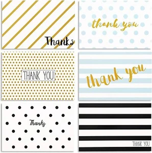 48 Pack Thank You Cards with Envelopes, Notes for All Occasions, Wedding, - Picture 1 of 7