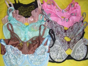 15 CACIQUE OLGA SOMA Bras Lace Mesh BEIGE BLACK Mixed Size RESALE LOT - Picture 1 of 18