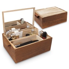 Bamboo Makeup Organizer The Container Store