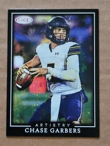 Chase Garbers 2022 Sage Artistry Rookie Football Card #38