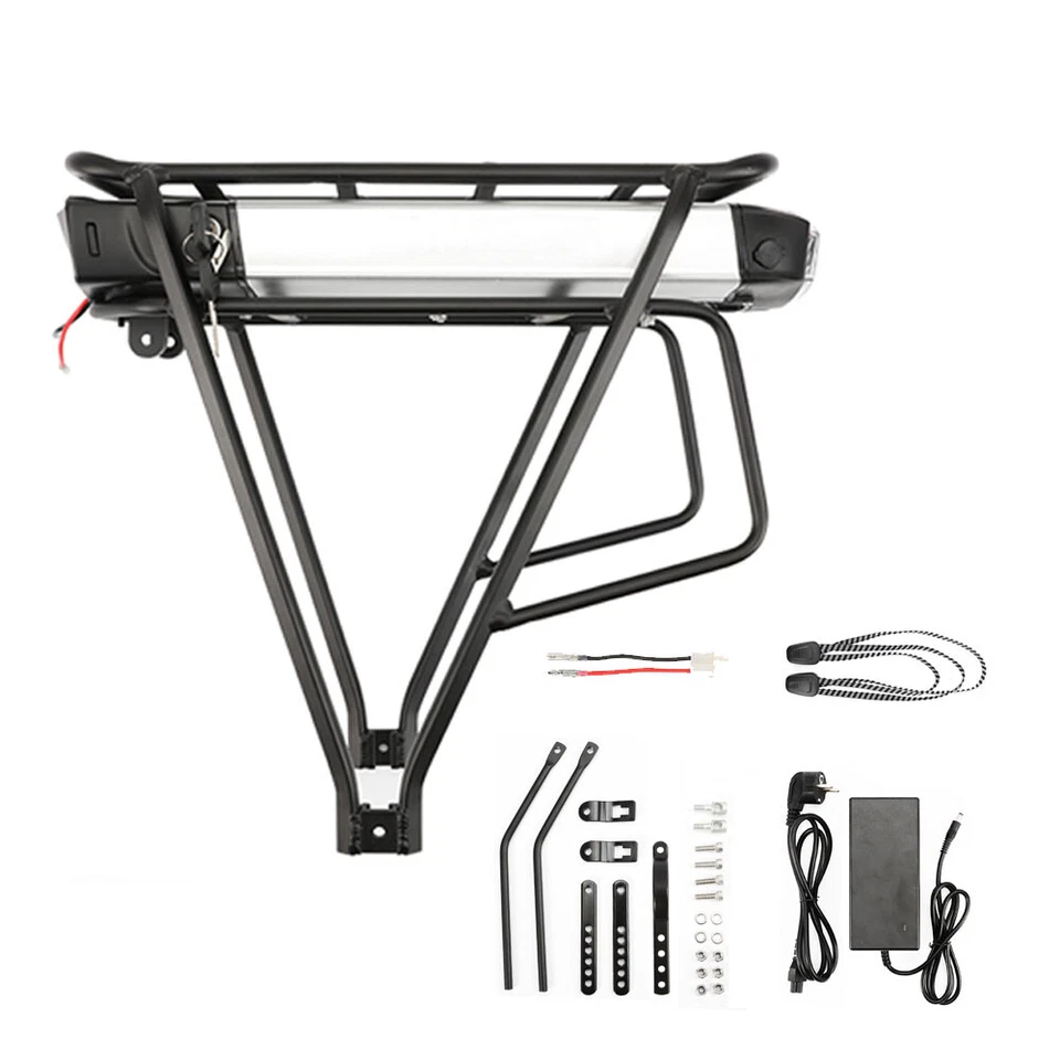 Ebike Akku 36V 13Ah Batterie für Fahrrad mit 26"-28" V-brake, Gepäckträgerakku