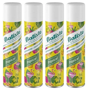 Pack of (4) New Batiste Dry Shampoo, Tropical, 6.73 Ounce - Picture 1 of 7