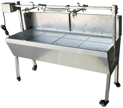 INTBUYING 35" 110V Stainless Steel Spit Roaster Rotisserie Grill Roaster BBQ - Image 1 of 4