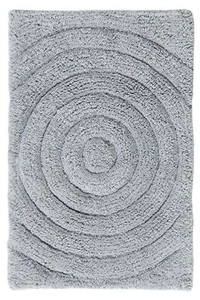 Knightsbridge Echo 220 GSF Non Skid Back Bath Rug 20 x 30 - Silver - Picture 1 of 4