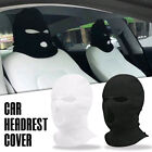 1X Car Seat Cover Masked  Knitted Headgear Halloween Headrest Decorated Cover