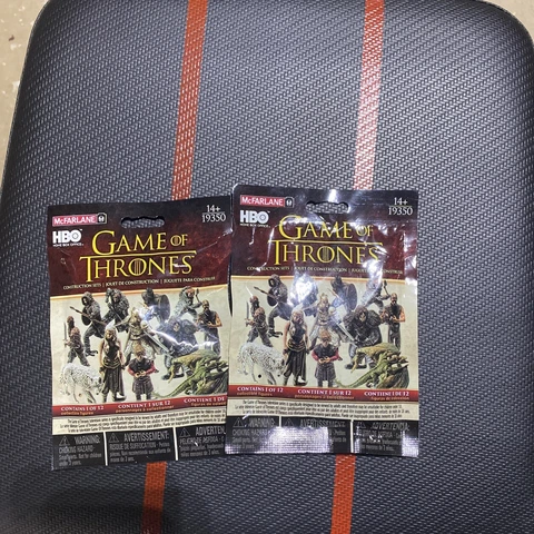 2 MCFARLANE GAME OF THRONES Construction Set Sealed Blind Bag 1/32 Figures NEW Cover