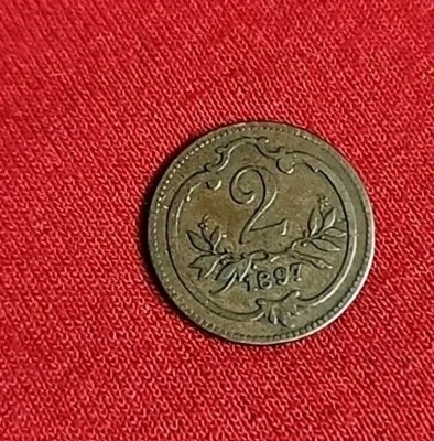  Vantag  Coin ISSUED 1897 From  Austrian2 Heller  🇦🇹Free Shipping M - Image 1 of 2