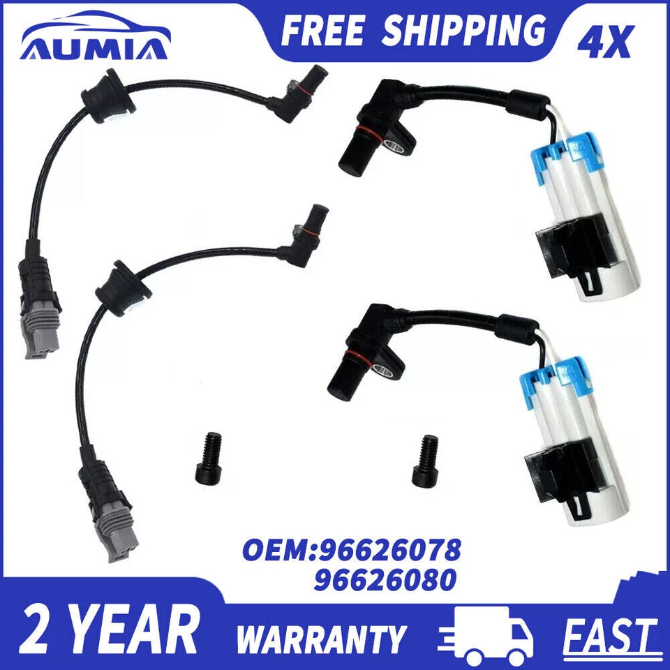 4X FRONT & REAR ABS SPEED SENSOR HOLDEN CHEVROLET CAPTIVA VAUXHALL OPEL ANTARA - Image 1 of 4