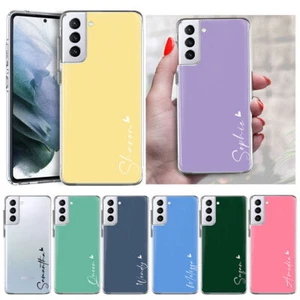 Cover silicone nome personalizzata per Samsung Galaxy S23 S22 S21 S24 - Foto 1 di 108