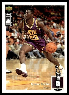 1994 Collector's Choice #138 Tyrone Corbin - Utah Jazz - Image 1 of 2