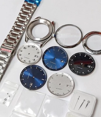 40mm Stainless Watch case Kit Case For 2824 2892 SW200 300 Aftermarket Accessory - Image 1 of 4