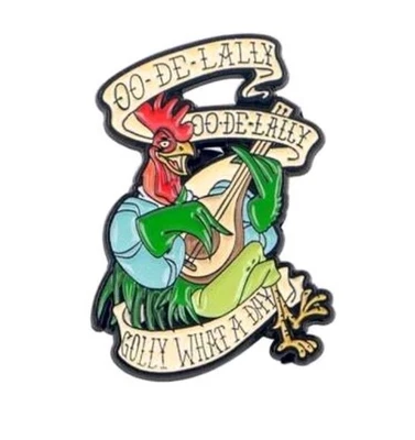Enamel Pin Robin Hood Rooster Alan-A-Dale Disney - Image 1 of 4