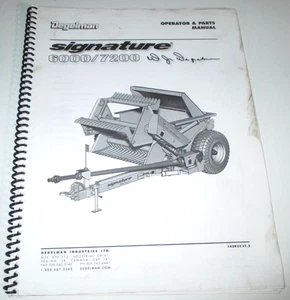 Degelman 6000 7200 Rock Picker Operators/Parts Manual 3-10 ORIGINAL! - Picture 1 of 3