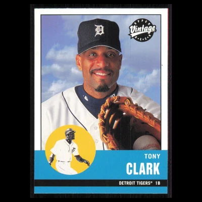 Tarjeta de béisbol Tony Clark #114 2001 Upper Deck vintage de los Tigres de Detroit MLB casi nueva Foto 1 de 3
