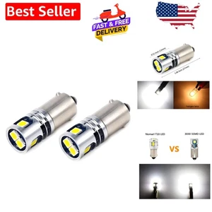 2-Pack BA9S Super Bright 3030 SMD LED Bulbs - 400 Lumens, Long-Lasting 50K Hours - Bild 1 von 9