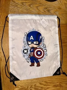 Captain America Backpack Drawstring Bag New Free Shipping. - Picture 1 of 1