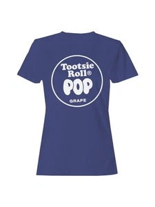 Officially Licensed Tootsie Roll Grape Tootsie Roll Pop Women's T-shirt - Picture 1 of 6