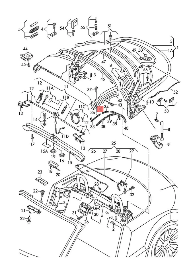 Audi TTRS original cupé carretera. Juego de 1 embellecedores Roadster TT TTS 8J3 8J7898405A Foto 1 de 1
