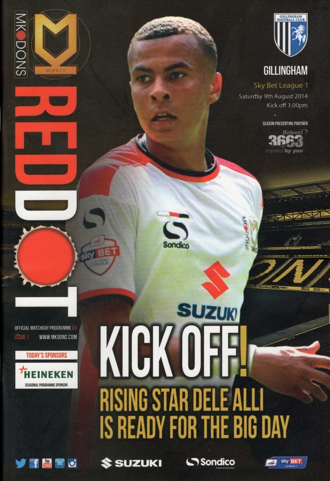09/08/2014 - MILTON KEYNES DONS v GILLINGHAM - SKY BET LEAGUE ONE - 2014/2015 - Image 1 of 1