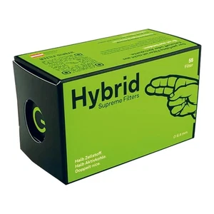 Hybrid Supreme Filters Box 55 Activated Carbon Preroll Cigarette Rolling Pappers - Picture 1 of 7