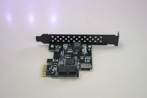PCI-E 1X to USB 3.2 GEN1 5Gbps 19Pin Front Panel Type-C - 2025 - Bild 1 von 6