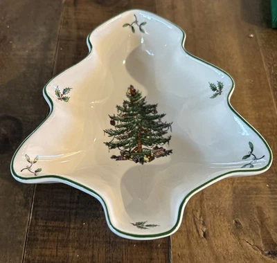 Spode Christmas Tree Shaped Dish - 6” X 5” - Image 1 of 4