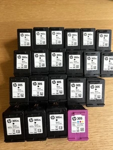 HP 302XL, HP302 And HP305XL HP305 Empty Ink Cartridge Bundle Black and Tri-Color - Afbeelding 1 van 2