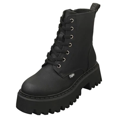 Buffalo Aspen Vegan Donna - Stivali Casuali Neri  Sintetici - 37 EU - Imagen 1 de 4