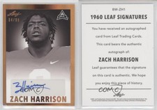 2021 Leaf Memories 1960 Base Bronze Spectrum /99 Zach Harrison #BW-ZH1 Auto