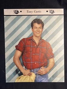 1952 Tony Curtis Universal Studios Flyer Movie Star Actor Film Color Photo Bio - Picture 1 of 5