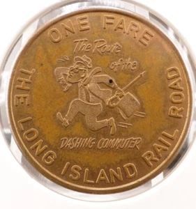 1961 The Long Island Railroad Fare Token NY Worlds Fair 1964-65 N.Y. LIRR SP4471 - Picture 1 of 2