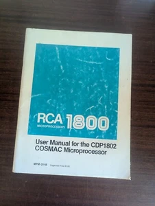 RCA MICROPROCESSOR 1800 USER'S MANUAL CDP1802 COSMAC MPM-201B - Picture 1 of 3
