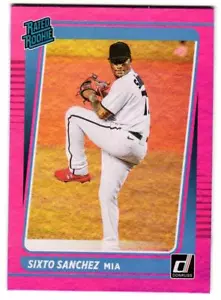 2021 Donruss Sixto Sanchez #34 Holo Pink RC - Picture 1 of 2