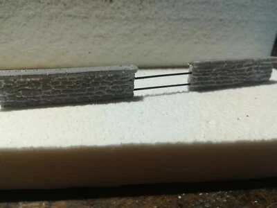 Diorama Plastico Ferroviario Muretto In Pietre scala h0