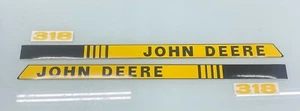 Aftermarket John Deere 318 replacement mower hood Decals left and right side - Picture 1 of 1