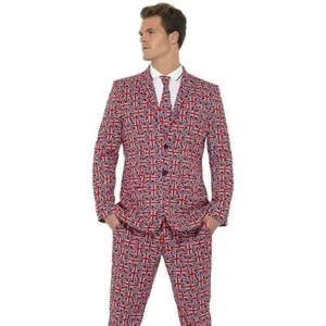 Mens Union Jack Stand Out suit XL - Picture 1 of 2