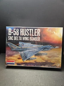 MONOGRAM #5713, B-58 HUSTLER SAC DELTA WING BOMBER, 1:48 UNASSEMBLED KIT, SEALED - Picture 1 of 5