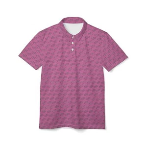 Polo da Pesca - Sportfish Blu Marlin Bandiere Rilascio - Rosa Chiaro - Foto 1 di 7
