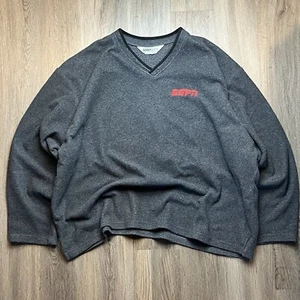 Grey ESPN Miller Lite Crewneck Sweater Sweatshirt Jacket Size XXL - Picture 1 of 7