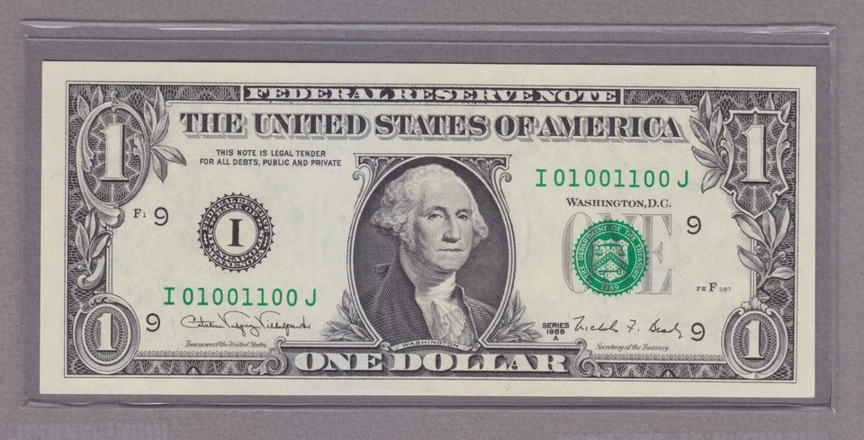 01001100 -  TRUE BINARY #076 - COLLECTORS ITEM - CHOICE UNCIRCULATED - grk2SOw - Image 1 of 1